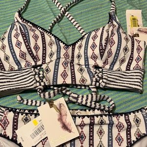 Jessica Simpson Bikini swim suit two piece NWTS! small top medium bottom